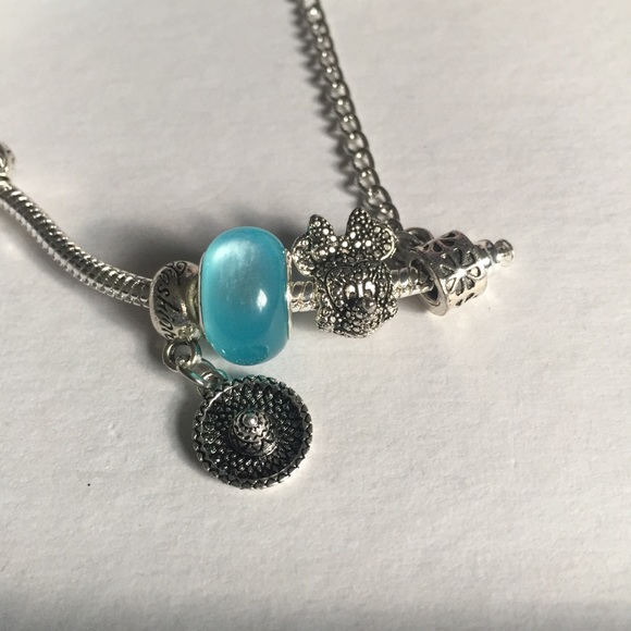 Blue Elsa Disney Charm Bracelet - Picture 5 of 8